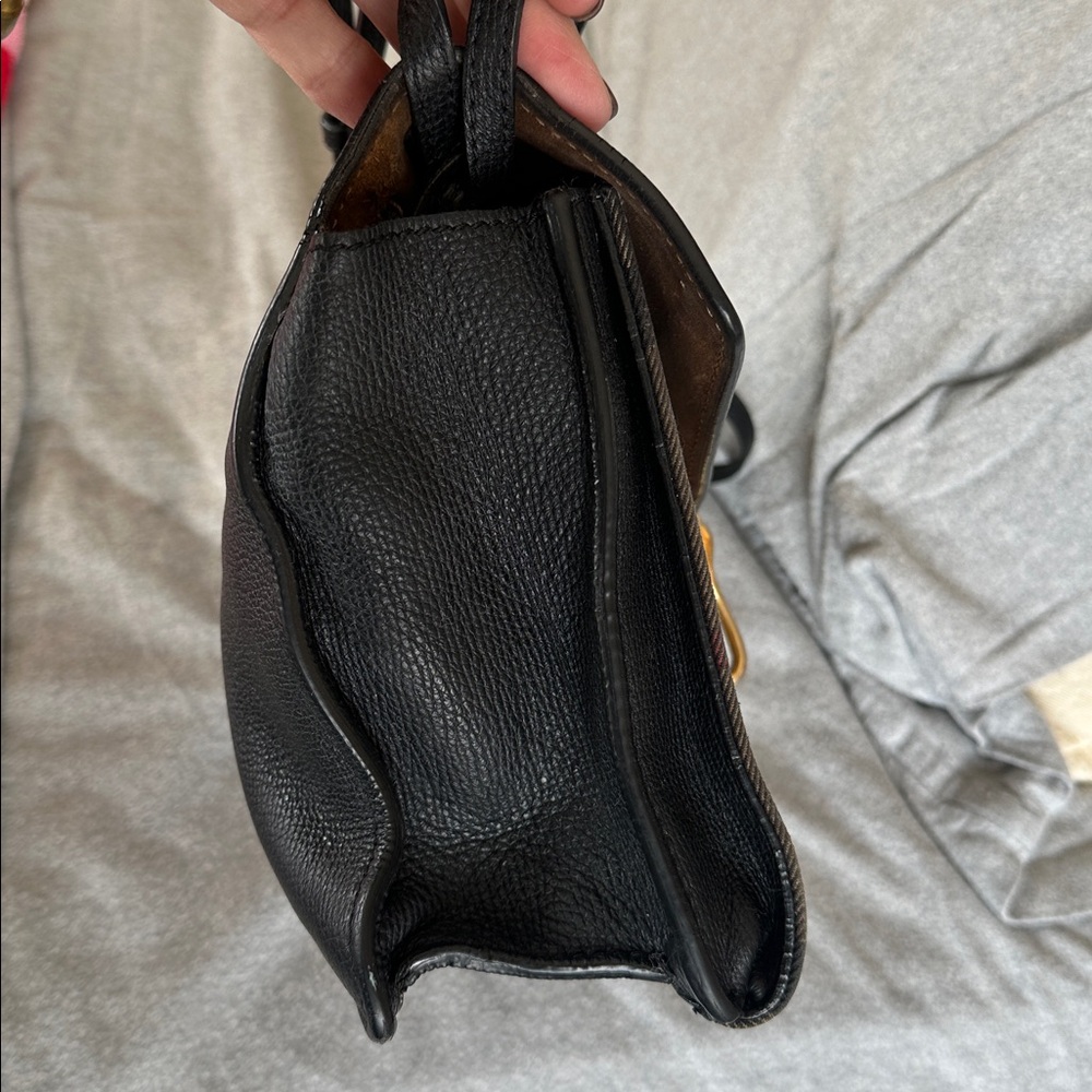 Burberry Macken Check Leather Crossbody Bag - Picture 4 of 13